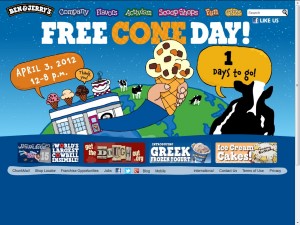 Eat Free Ice Cream On Ben & Jerrys Free Cone Day